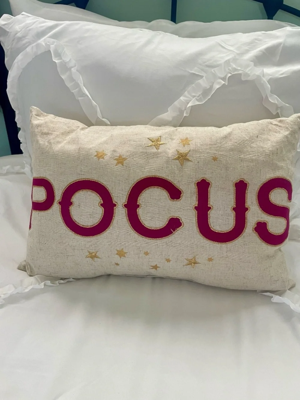 Hocus Pocus Inspired Halloween Pillow Set | Witch Silhouette & reversible lumbar